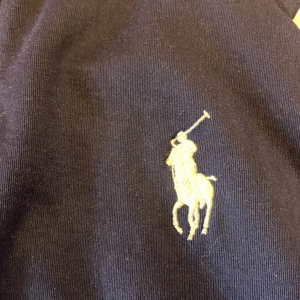 Vintage Polo Ralph Lauren Men X Large Full Zip Blue White Track Jacket Pony